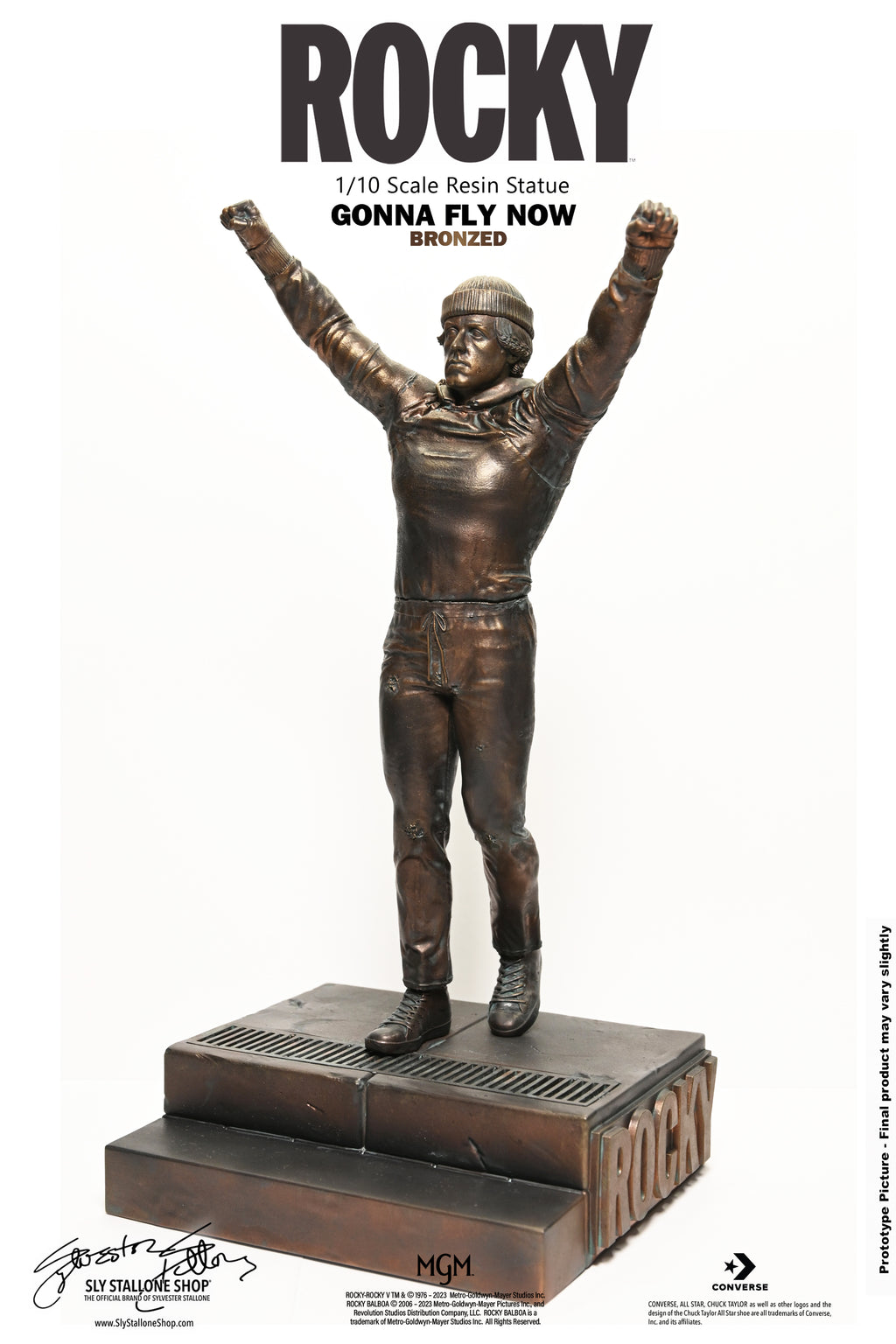 Rocky 1/10 Statue, Gonna Fly Now - Bronzed Version