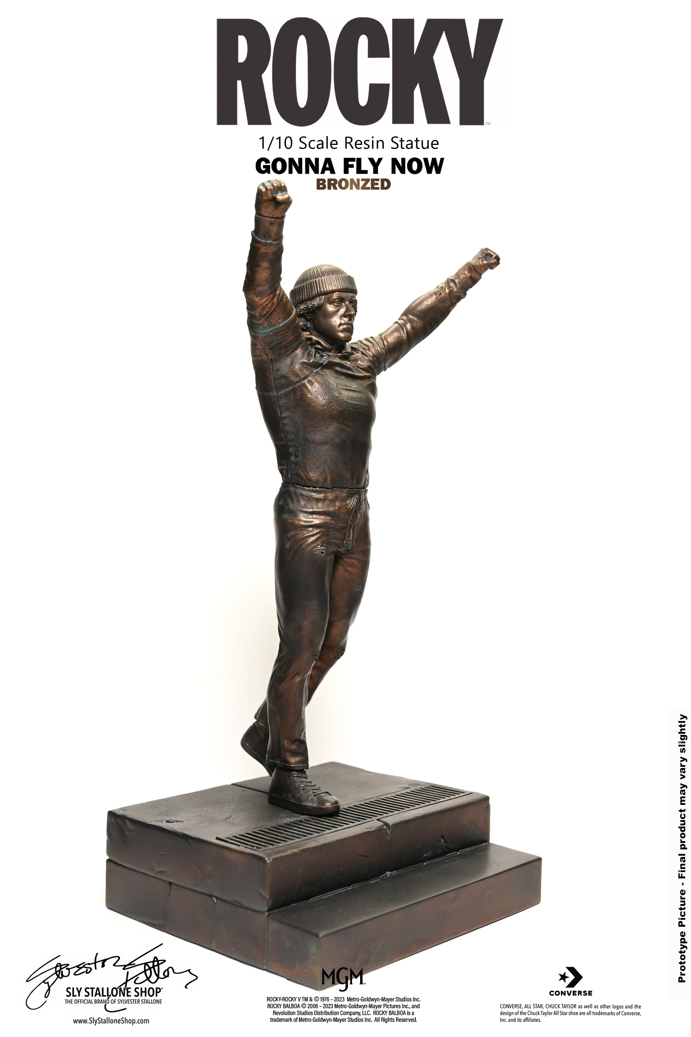 Rocky 1/10 Statue, Gonna Fly Now - Bronzed Version